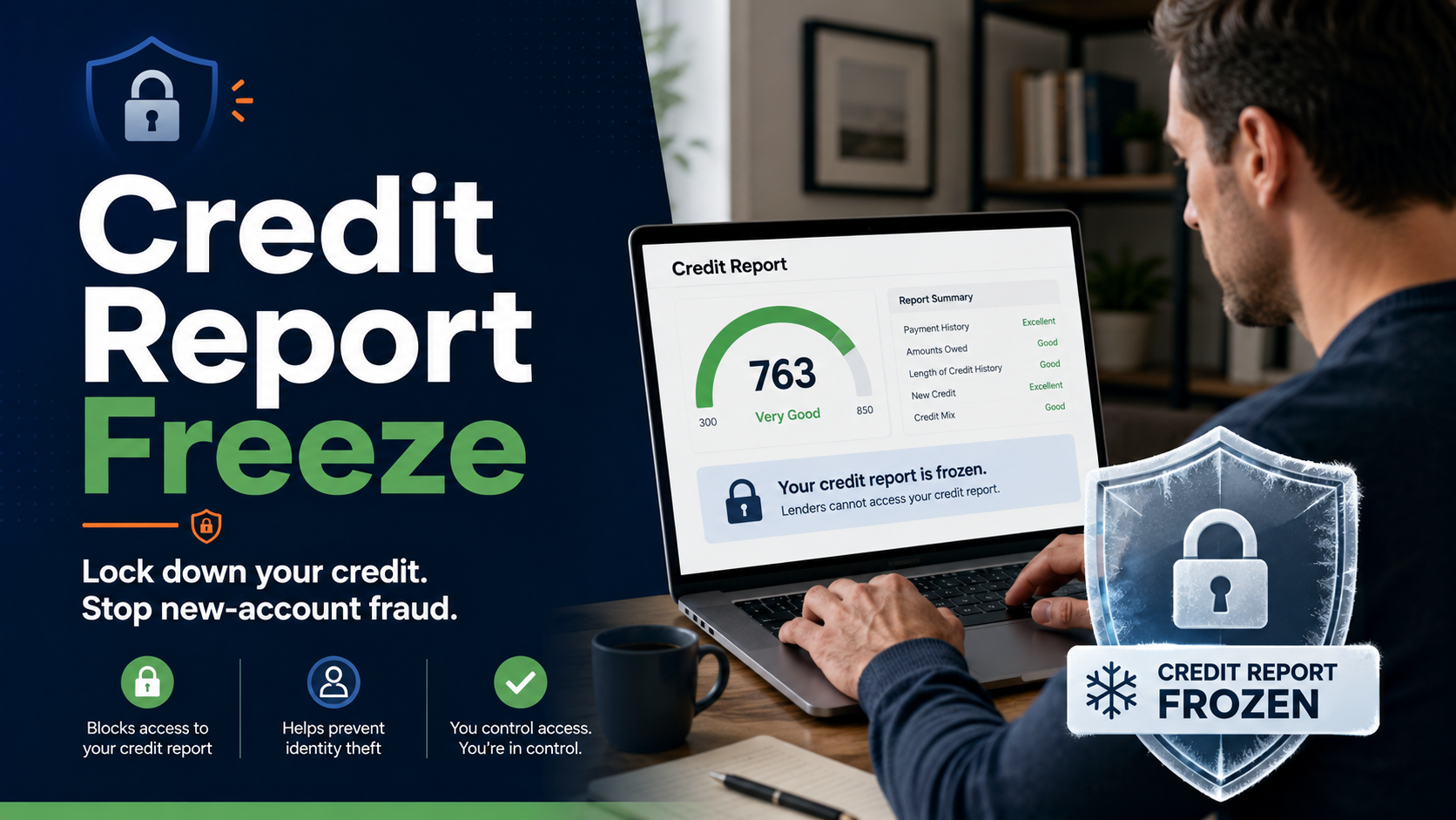 Credit report freeze 2026 step-by-step guide