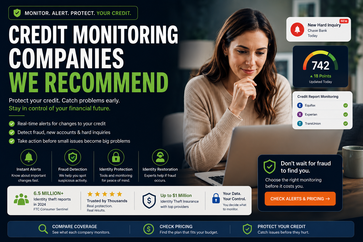 Credit monitoring companies we recommend — 2026 alert system guide