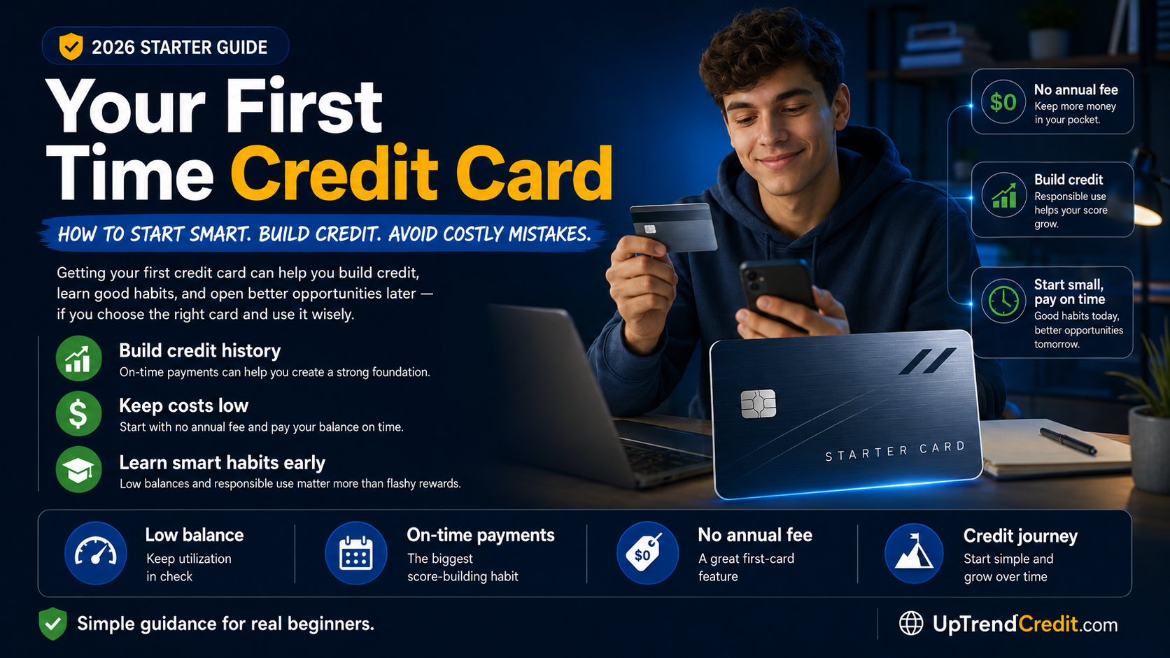First time credit card 2026 starter guide